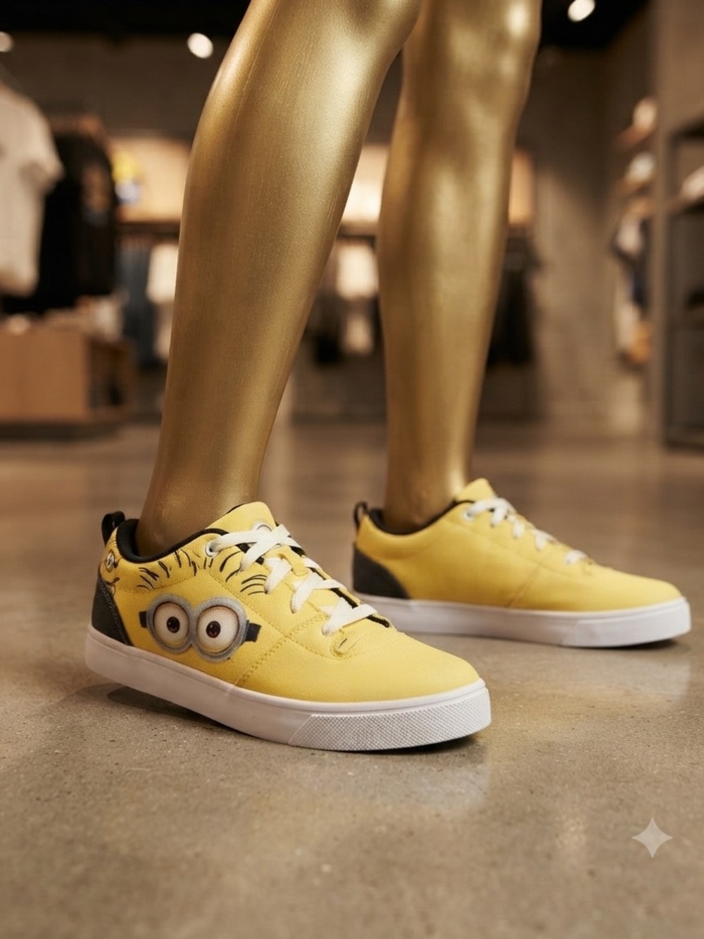 Heelys Ezzential Minions Yellow Canvas Lace-Up Men’s Sneakers